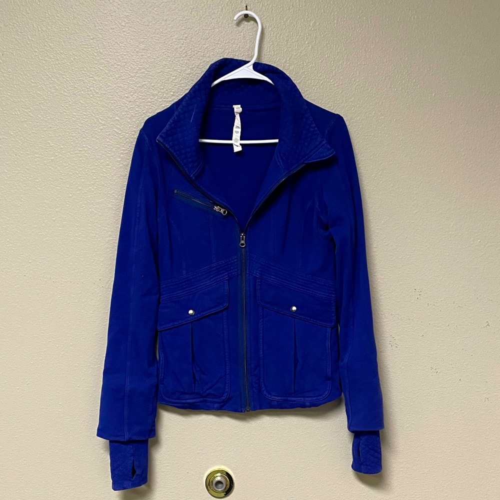 Lululemon Royal Blue Zipped Sweatshirt Jacket (10)